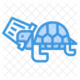 Plastic Stuck On Turtle  Icon