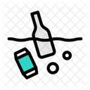 Plastic Bottle Glass Icon