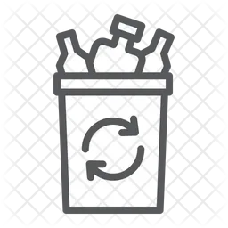 Plastic Waste  Icon