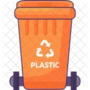 Plastic waste bin  Icon