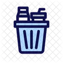 Plastic Trash Waste Icon