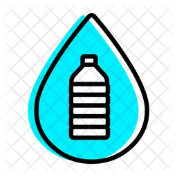 Plastikwasserflasche  Symbol