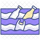 Plastikverschmutzung  Symbol