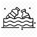 Plastikverschmutzung Umweltverschmutzung Mullverschmutzung Symbol