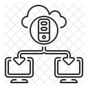 Plataforma De Alojamiento Web Base De Datos Servidor Icono