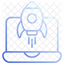 Plataforma De Lanzamiento Cohete Nave Espacial Icono
