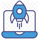 Plataforma De Lanzamiento Cohete Nave Espacial Icono