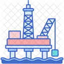 Plataforma De Petroleo Refinaria De Petroleo Industria Petrolifera Ícone