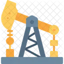 Plataforma De Petroleo Plataforma De Perfuracao Broca De Petroleo Ícone