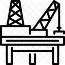 Plataforma Refinaria Petroleo Ícone