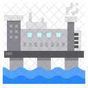 Plataforma De Petroleo Mar Energia Ícone