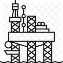 Plataforma De Petroleo Petroleo Plataforma Ícone