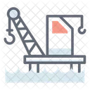 Plataforma De Petroleo Offshore Plataforma Oceanica Plataforma Offshore Ícone