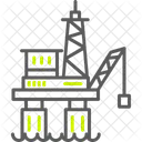 Plataforma De Petroleo Offshore Industria Petrolifera Ícone