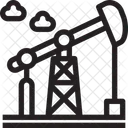 Plataforma Petrolera Refineria De Petroleo Fabrica De Petroleo Icono