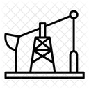 Plataforma Petrolera Bomba De Aceite Combustible Icono
