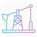 Plataforma Petrolera Bomba De Aceite Combustible Icono