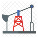 Plataforma Petrolera Bomba De Aceite Combustible Icono