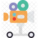 Plataforma rodante para cámara  Icono
