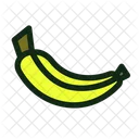 Platano Batido Fruta Icono