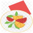 Plate Food Fruits Icon