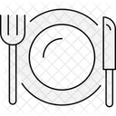 Plate Knife Restaurant Icon