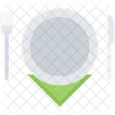 Plate Knife Fork Icon