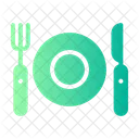 Plate Dish Fork Icon