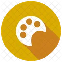 Plate Paint Brush Icon