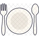 Plate Spoon Fork Icon