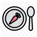Plate Dinner Meal Icon