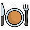 Plate and fork  Icon