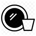 Plate and glass  Icon
