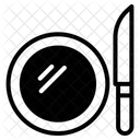 Plate and knife  Icon