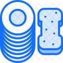Plate Sponge Clean Icon