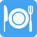 Plate Fork Knife Icon