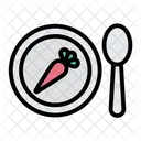 Plate Dinner Meal Icon