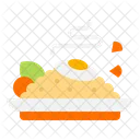 Fried Rice Egg Vegetables Icon