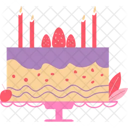 Plated Cake  Icon