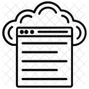 Cloud Plateforme Informatique Icône