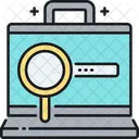 Plateforme Demplois En Ligne Ordinateur Portable Recherche Icône