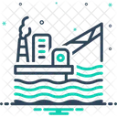 Plate Forme Petroliere Offshore Developpement Icône