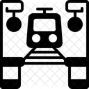 Plates Formes Nombre Chemin De Fer Icône