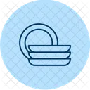 Plates Kitchen Dining Icon
