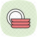 Plates Kitchen Dining Icon