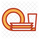 Plates And Glass Plates Kitchenware Icon