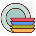 Plates Dishes Crockery Icon