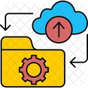 Platform As A Service Cloud Data Icon