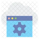 Platform As A Service Paas Paas Network Setting Icon
