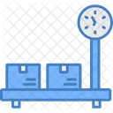 Platform Scale Cargo Logistic Icon
